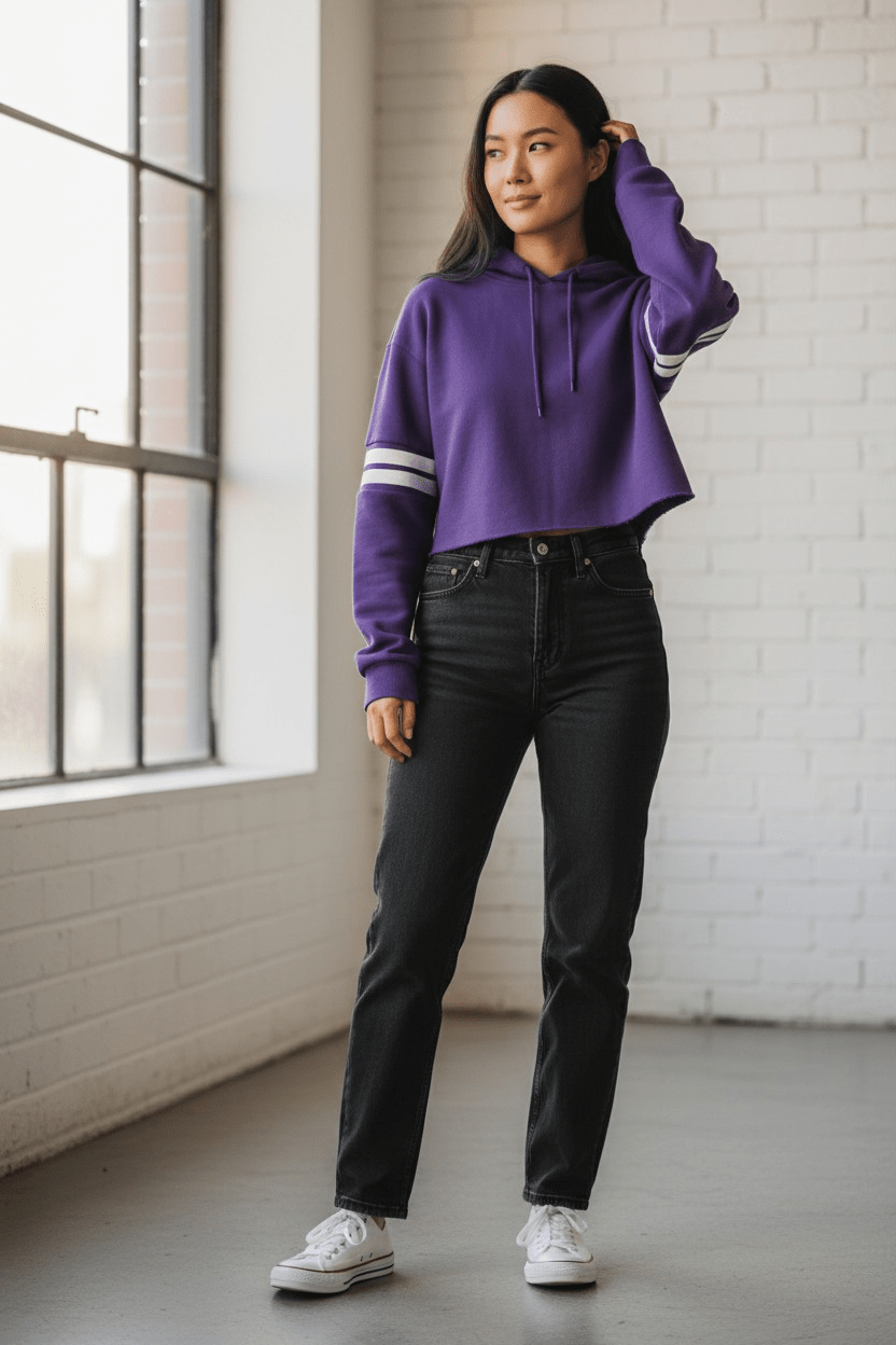 Women’s Small Bluenotes Crop Sweater