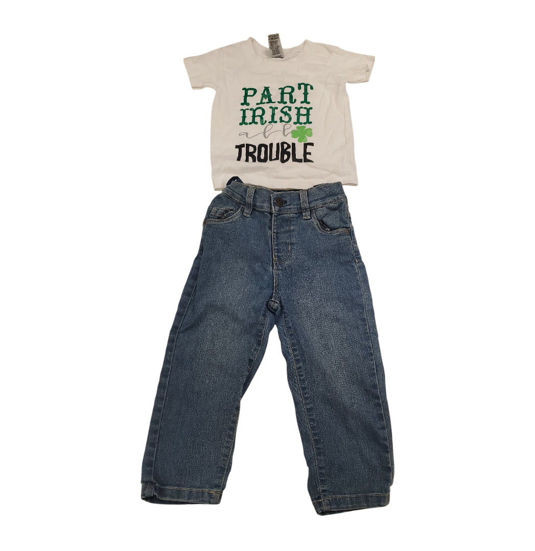 Tshirt and Jeans boy's kid's size 2