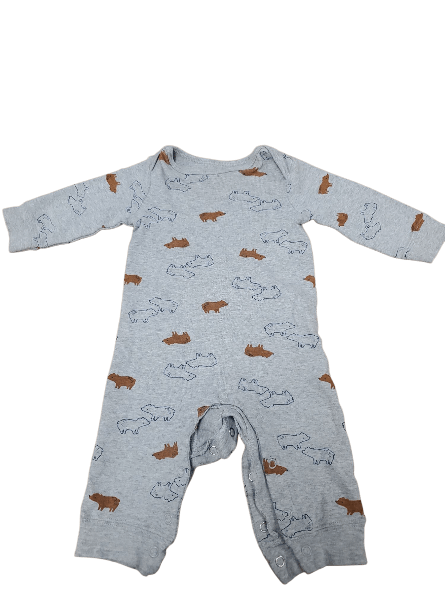 Baby Carter's 0-3 months long sleeve diaper onesie