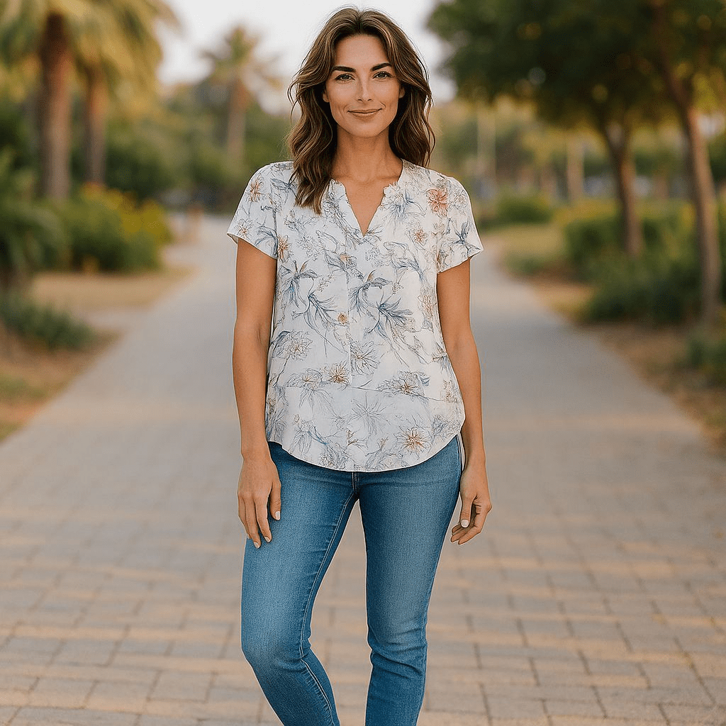 Women's Medium Buffalo floral blouse