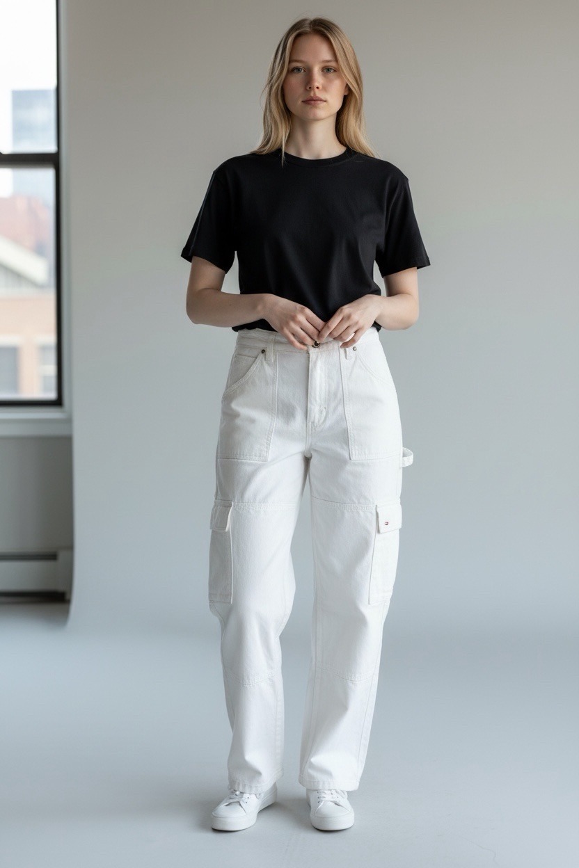 Women's Size 6 Cargo Jeans (SM Stains)