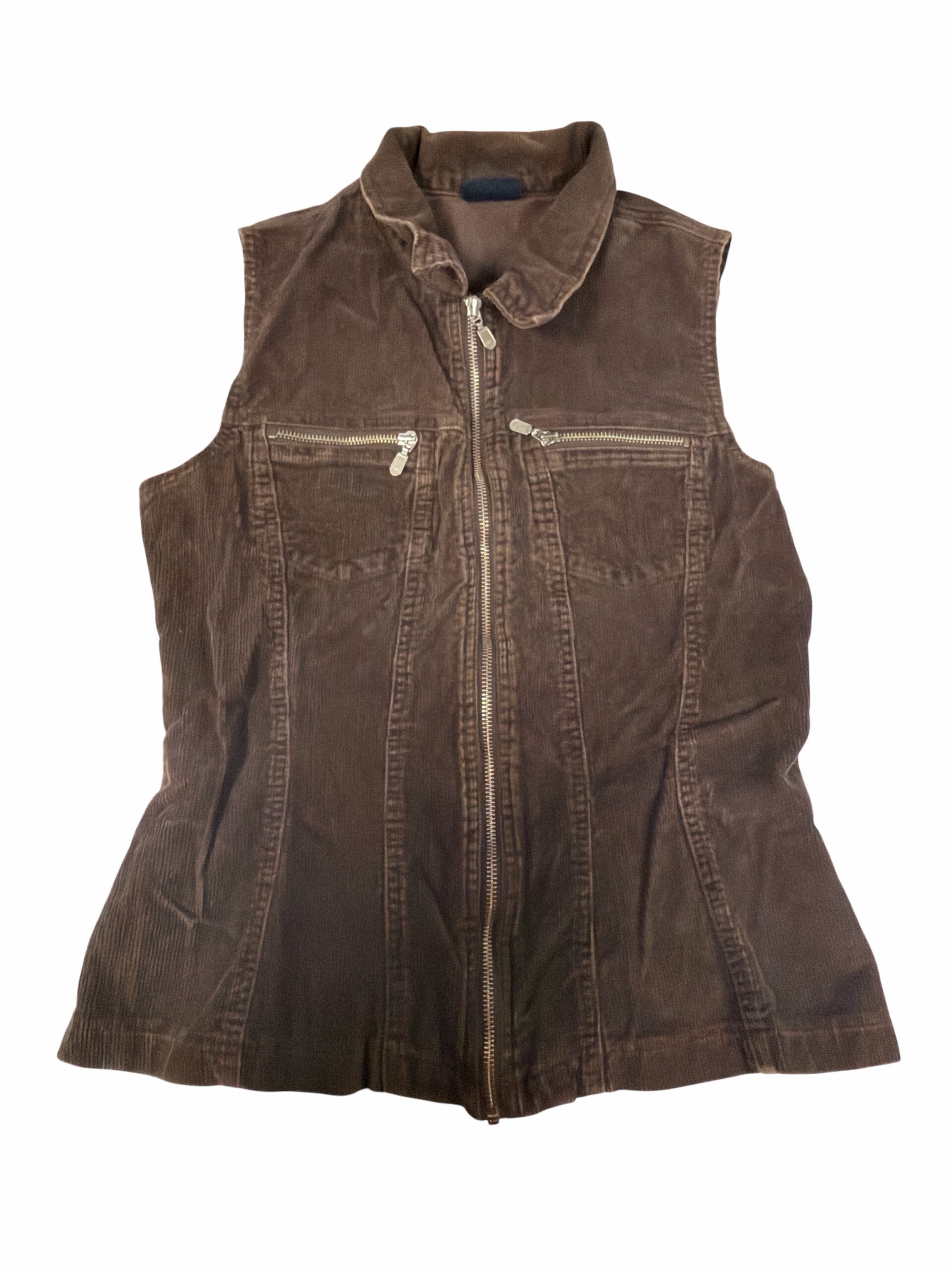 Womens MED Corduroy Bomber Vest