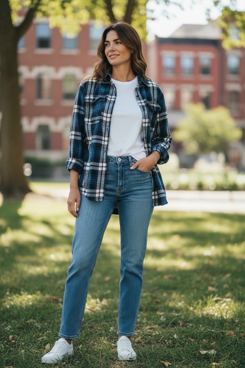 Women’s Small Plaid Shirt