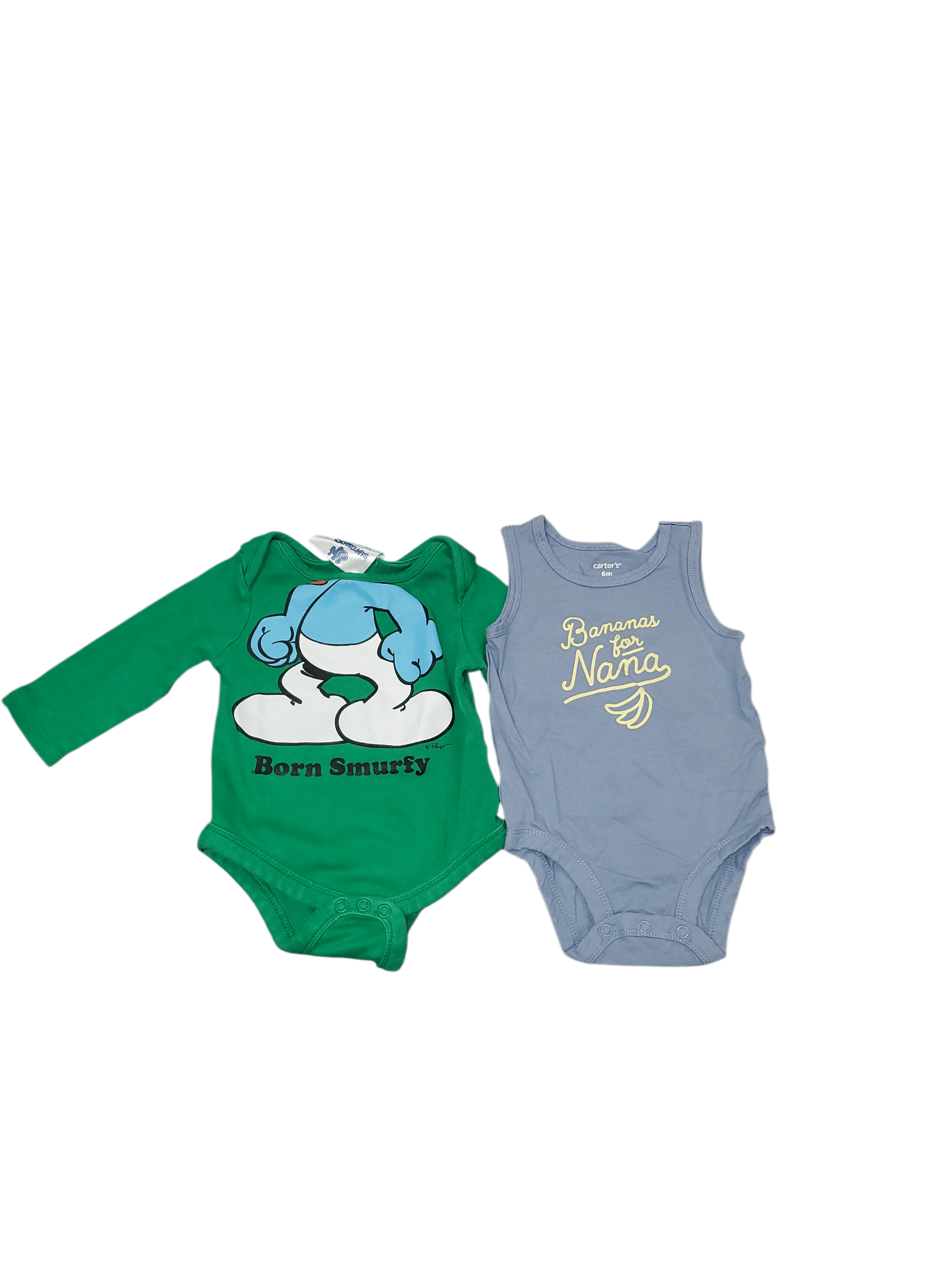 baby6mcarter/smurfs diaper shirts