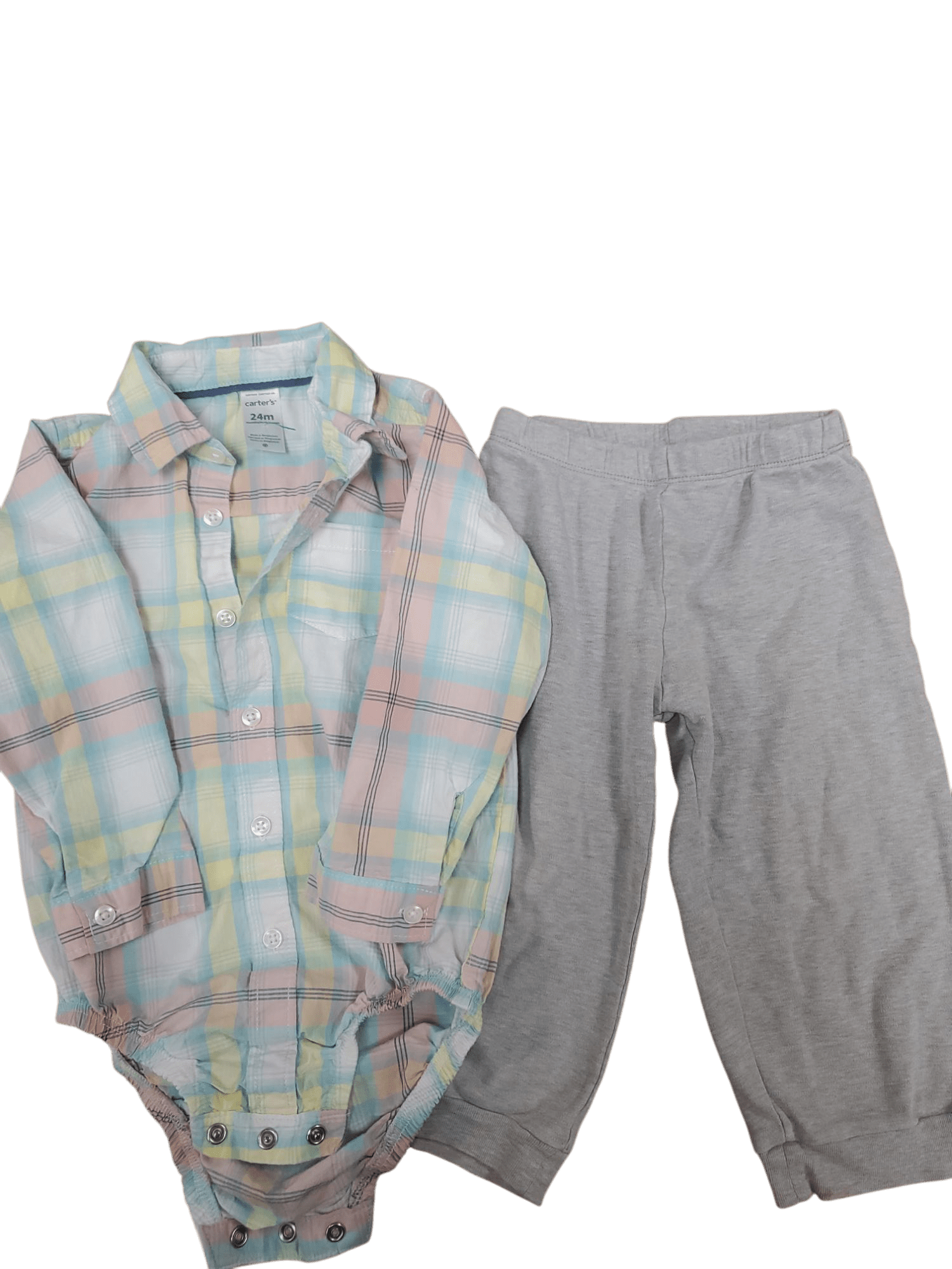 Baby Carter's size 24 mos. diaper shirt and pant