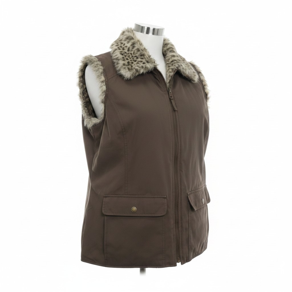 Women’s Large Faux Fur Vest