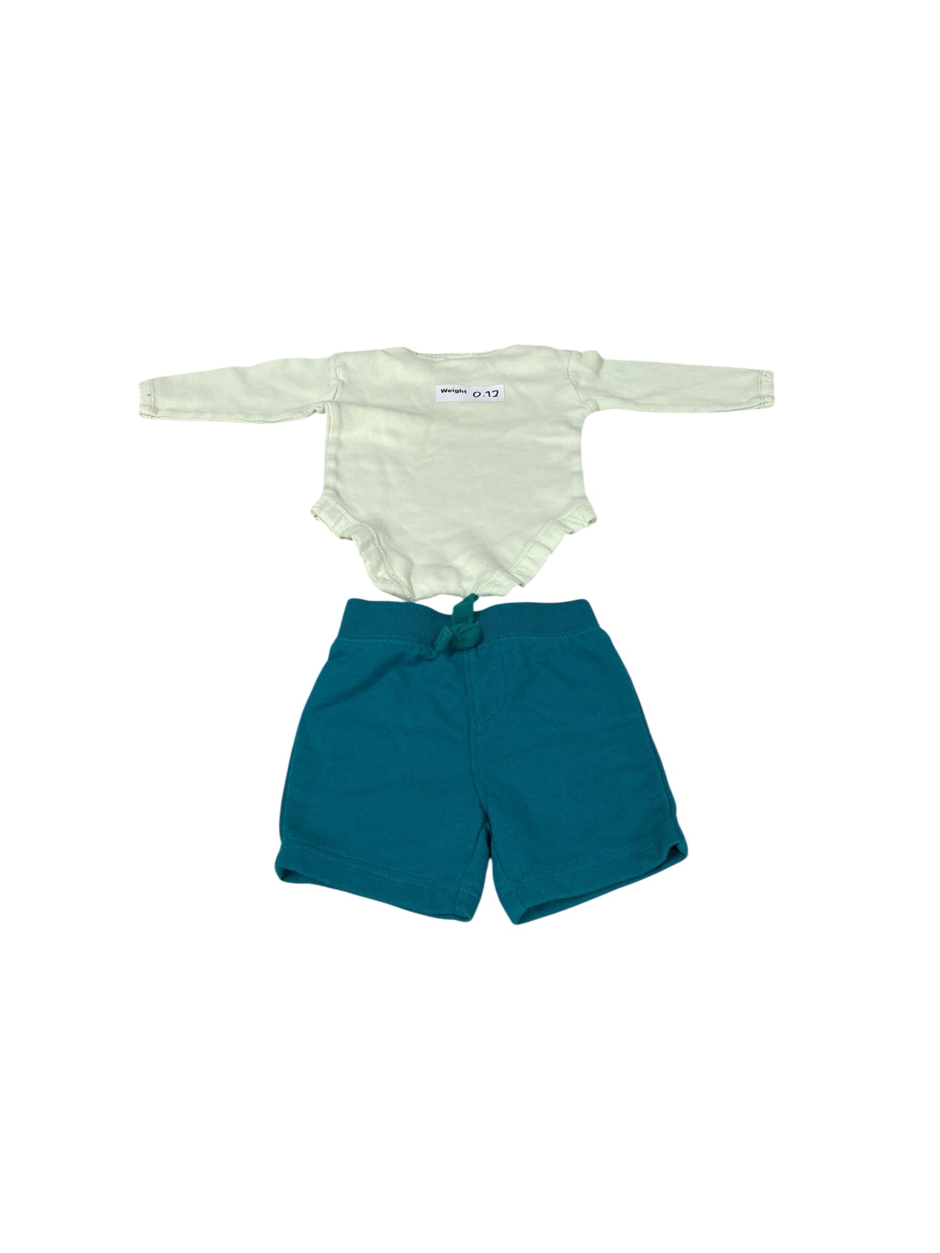 Baby shorts and onesie