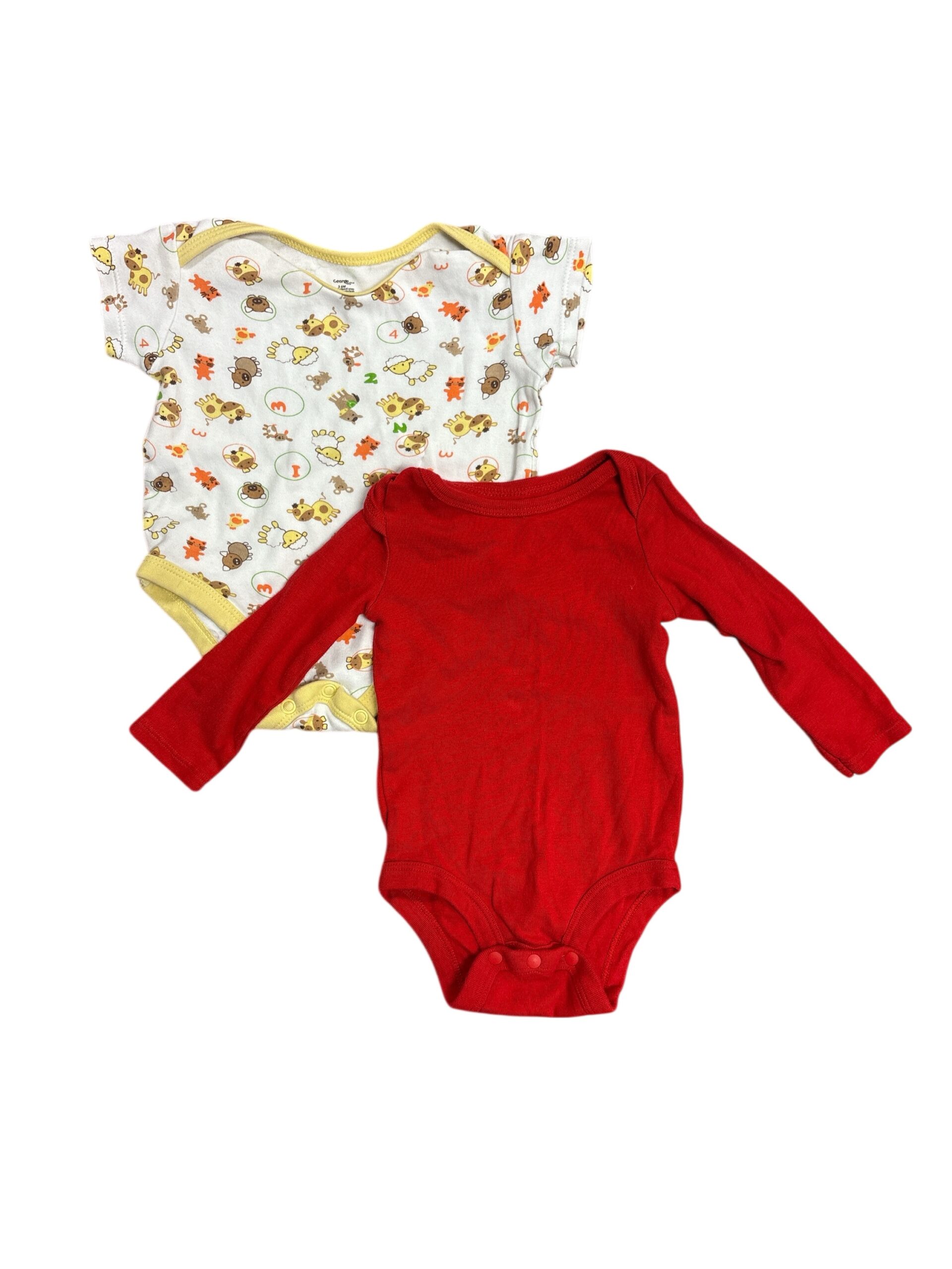 Baby 3-6 months diaper shirts set