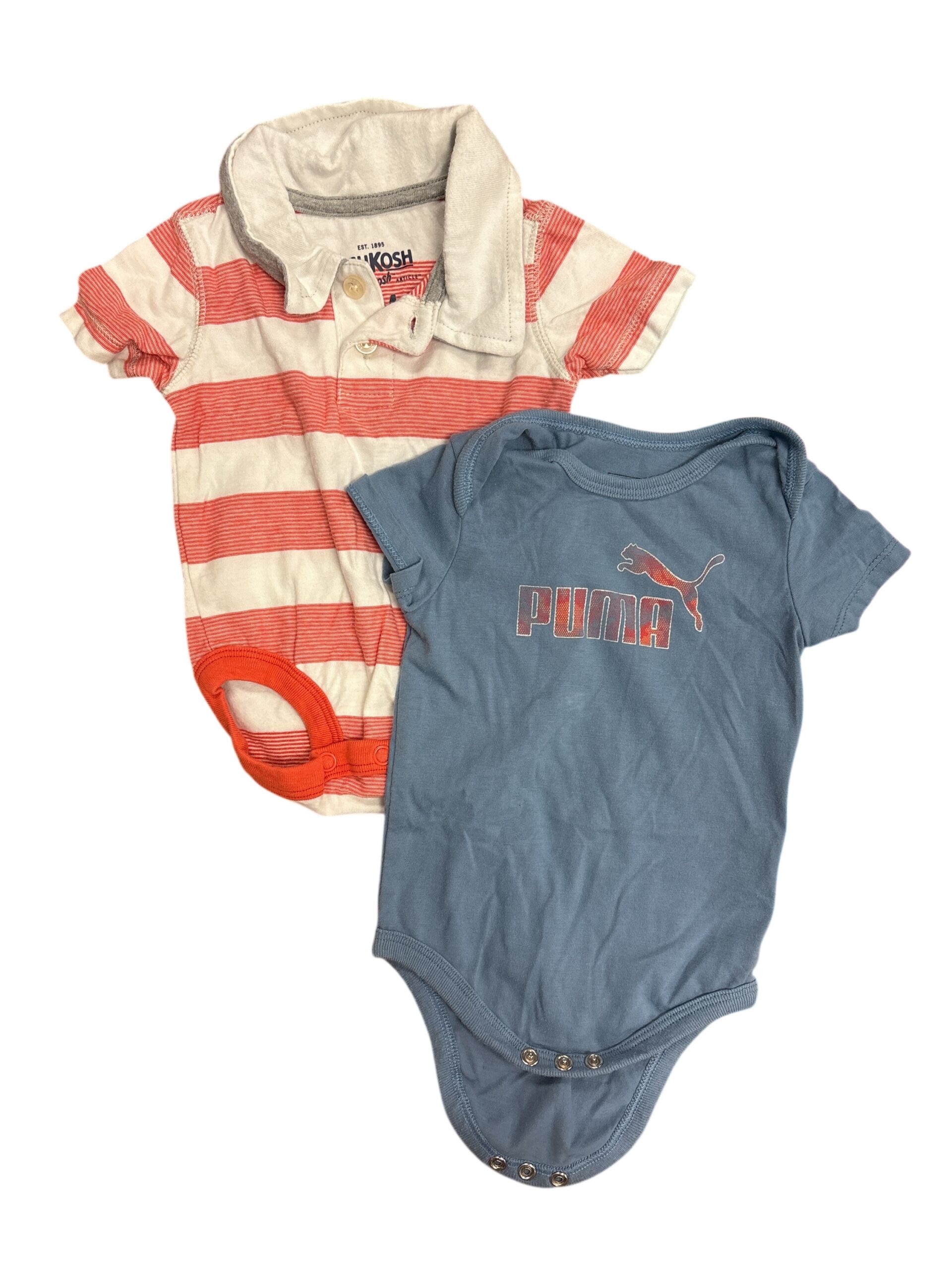 Baby 3-6 months diaper shirts set