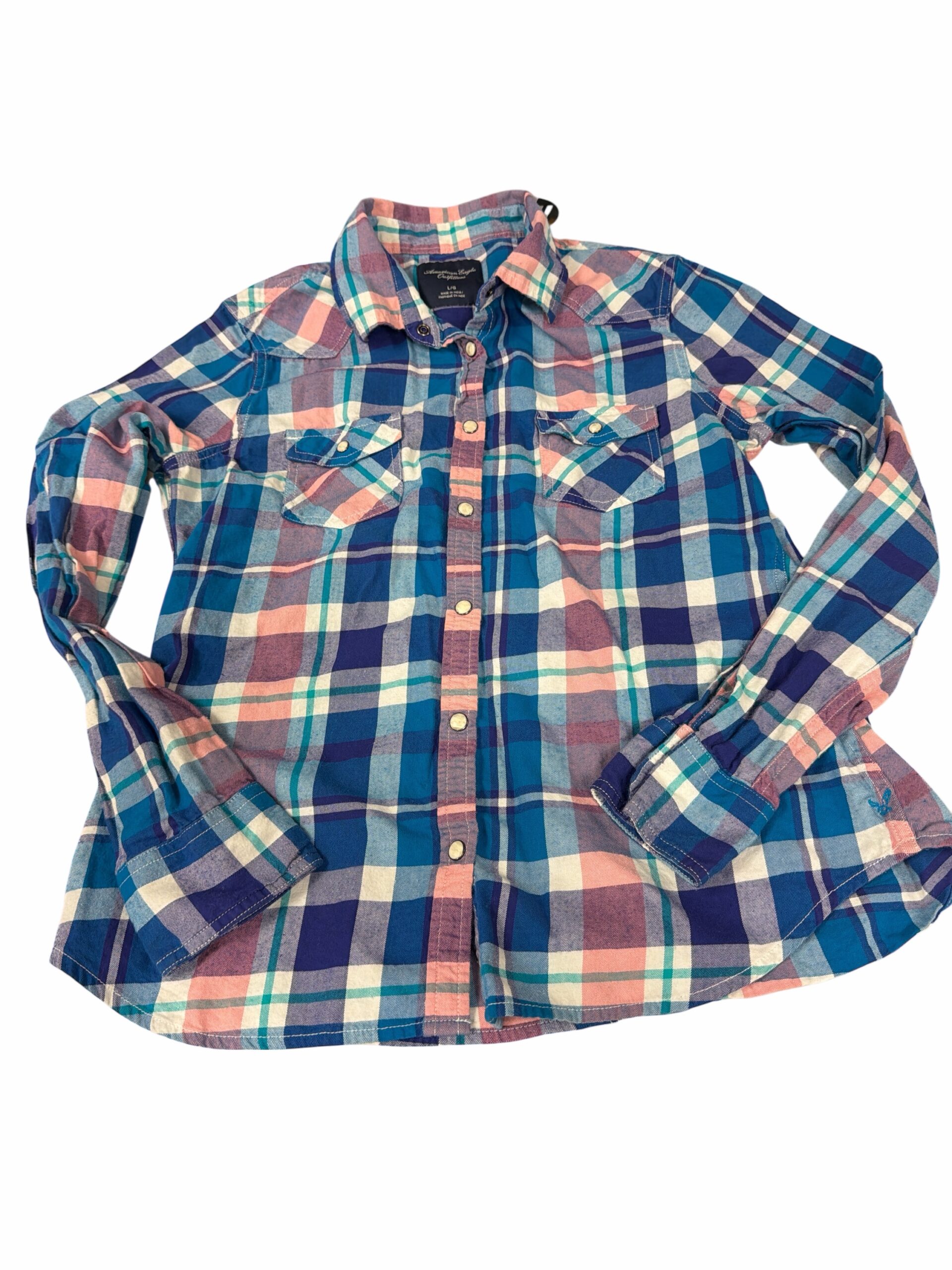Womens LRG American Eagle Plaid Shirt