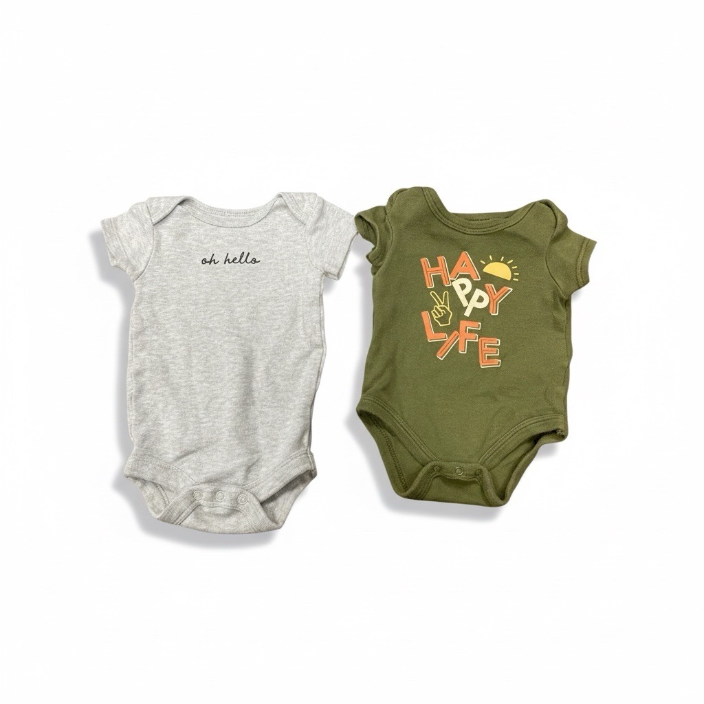 Baby 0-3M Diaper Shirts