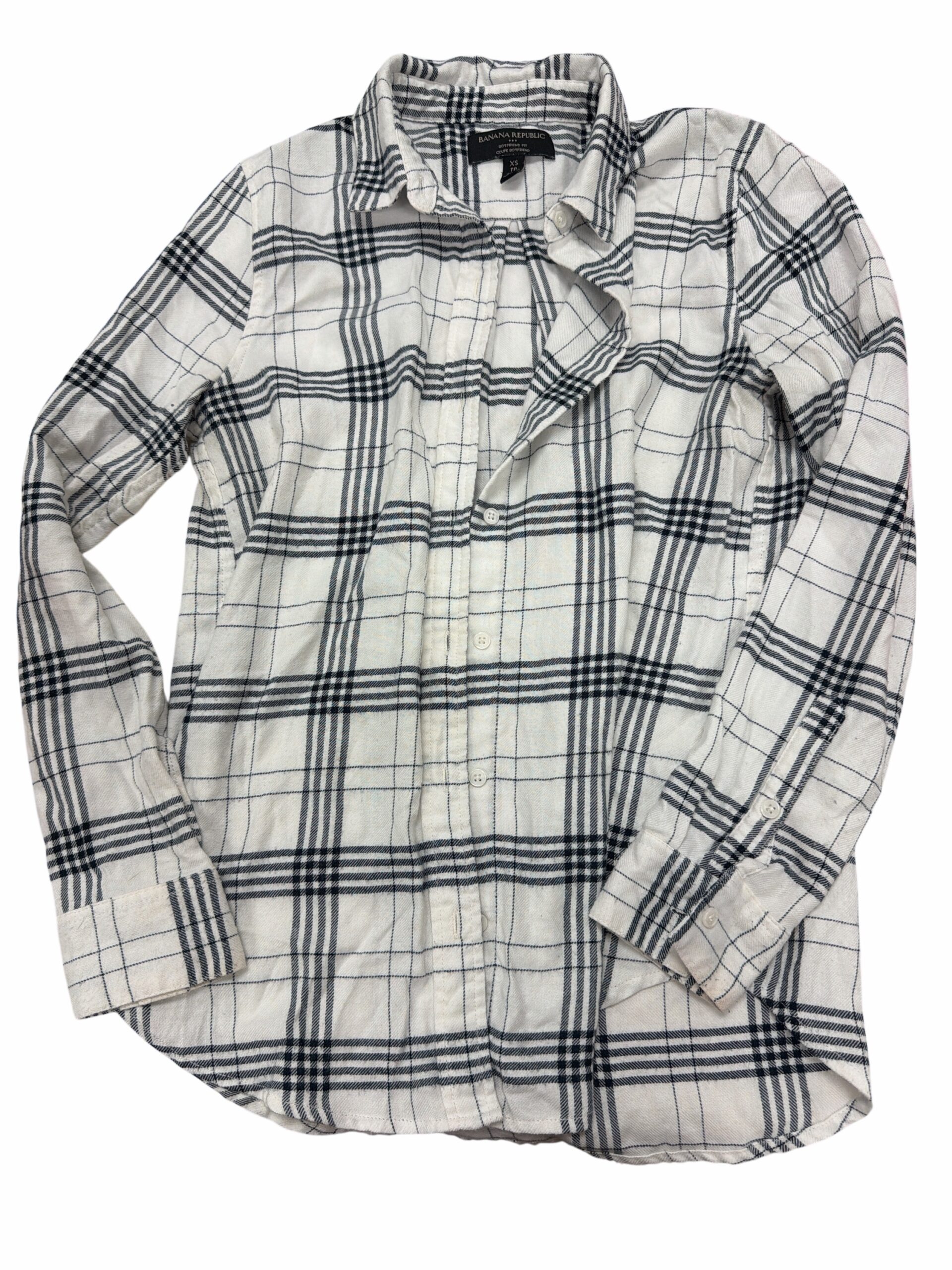 Woman’s XS Banana Republic Plaid Shirt