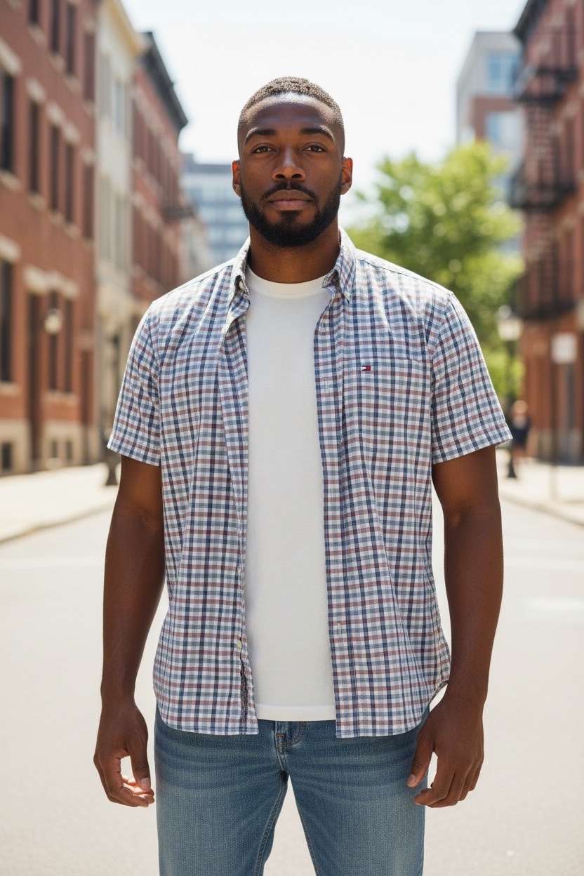 Mens LRG Tommy Hilfiger Button Up