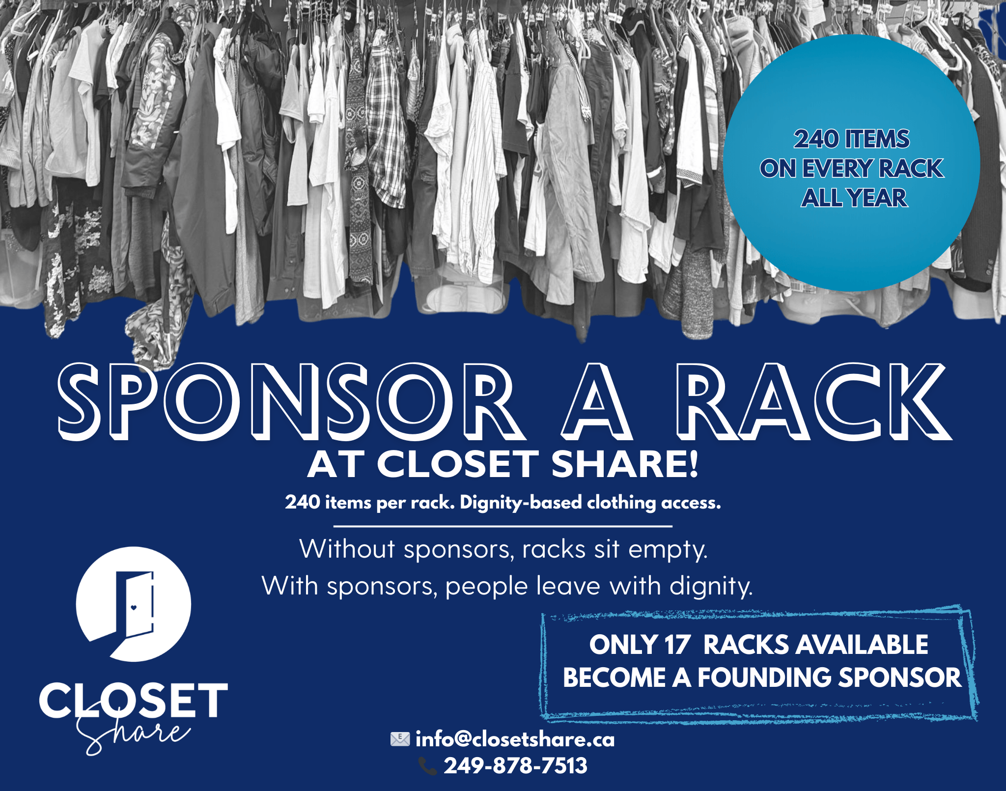 Sponsor a Rack at Closet Share
