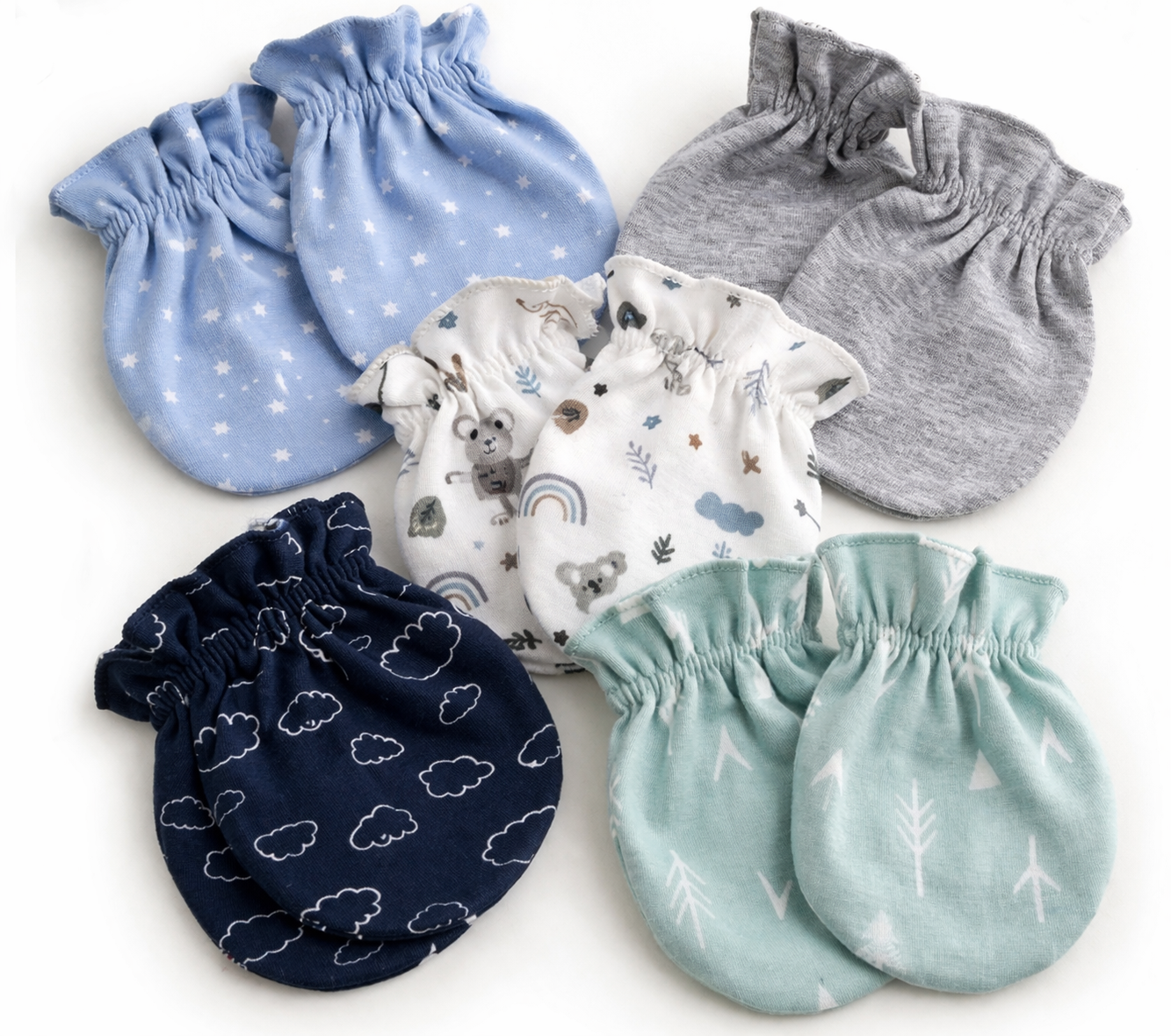 Pack of baby mitts